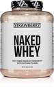 NAKED Strawberry Whey Protein - すべての天然草の飼料の乳たんぱくの粉+乾燥イチゴ+ココナッツシュガー5lbバルク、GMOフリー、大豆フリー、グルテンフリー、グルテンフリー、グルテンフリー。エイド筋肉の成長と回復 - 61便