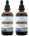 Tribe Grape Seed Tinctureアルコールフリー液体エキス、ブドウ(ViniferaのVitis)乾燥種子(2x4 FL OZ)の秘密