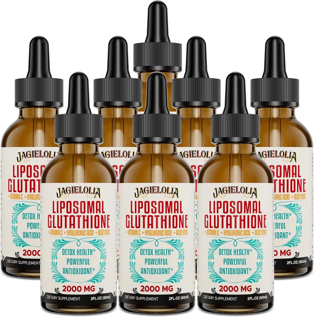 Liposomalのグルタチオンの液体2000MG – 女性のための酸化防止デトックスの補足 & 男性, 老化の防衛, 肝臓機能 & エネルギー, ヒアルロン酸酸 + アロエベラ + ビタミンCと, ナチュラル&ビーガン, 16 FL.OZ
