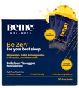 BeMe BeZen Sleep Aid Supplement 自然 無 メラトニン - 2X 吸収 より ピルス - マグネシウム、アシワガンダ、カモミール、L-テアニン&GABA - おいしいパイナップル