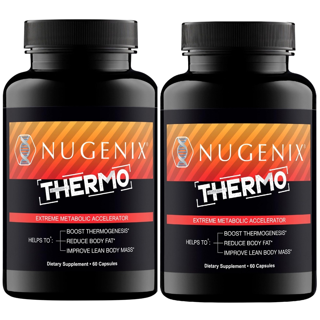 Nugenixの熱-Thermogenic脂肪質のバーナーの補足は人、極度なメタボリックの加速器、120の計算のための丸薬を錠剤にします