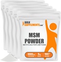 BulkSupplements.com MSMパウダー - Methylsulfonylmethane、MSMサプリメント - MSMピュアパウダー、MSM 3000mg - 関節の健康、グルテンフリー、給餌あたり3000mg、5kg(11ポンド)(パッケージ 5)