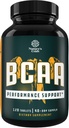 Branch Chain Amino Acids Supplement - Vegan BCAA Tablets Post Workout Muscle Recovery and Muscle Growth Support - Branched Chain Amino Acids Supplement for Men and Womens Workout Recovery 120 Count