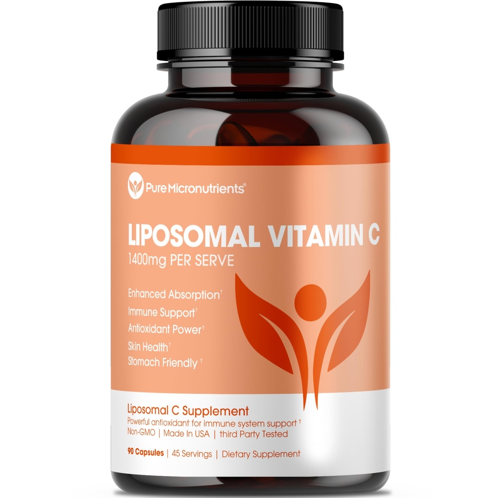 純粋な Micronutrients の純粋な Liposomal のビタミン C - サーブの補足ごとの 1400mg - 90 のカプセル-高い吸収性 VIT C のアスコルビン酸の丸薬