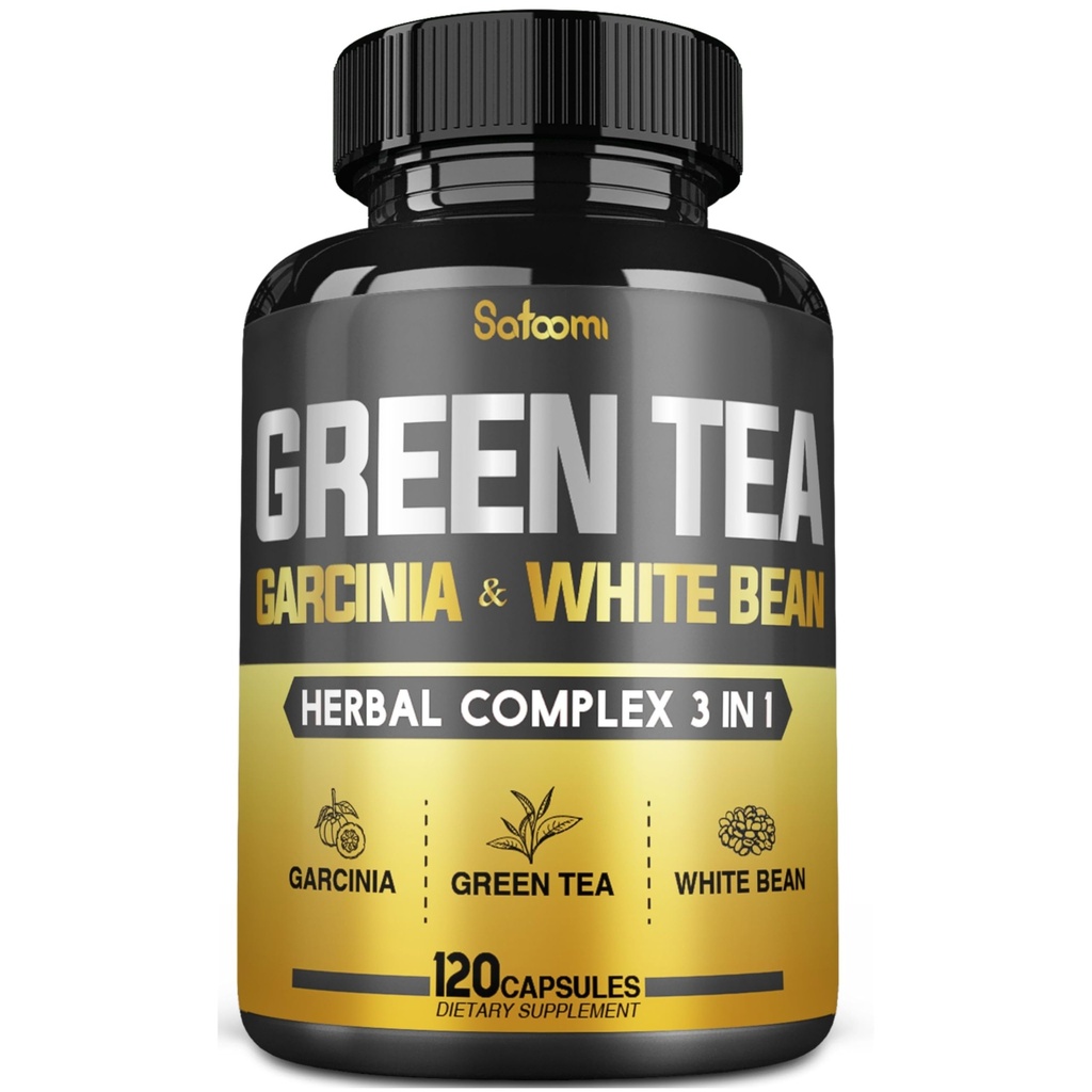 12000Mg緑茶、2000Mg Garcinia Cambogia及び2000Mg白い腎臓の豆-サポート ボディバランス、中心及び免疫の健康- 120のカプセル2か月の供給とのサービングごとの緑茶エキスのPill EGCG 16000Mg