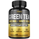 12000Mg緑茶、2000Mg Garcinia Cambogia及び2000Mg白い腎臓の豆-サポート ボディバランス、中心及び免疫の健康- 120のカプセル2か月の供給とのサービングごとの緑茶エキスのPill EGCG 16000Mg