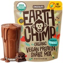 EarthChimpオーガニックビーガンプロテインパウダー - プロバイオティクス付き - 非GMO、乳製品無料、非乳製品、女性と男性のための植物ベースのプロテインパウダー、グルテンフリー - 52のサービング64オズ(チョコレート)ノースコープ