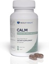 Calm - Natural Stress Relief & Mood Support Supplement - Ashwagandha, Lemon Balm, L-Theanine - 60 Vegan Capsules (Calm)