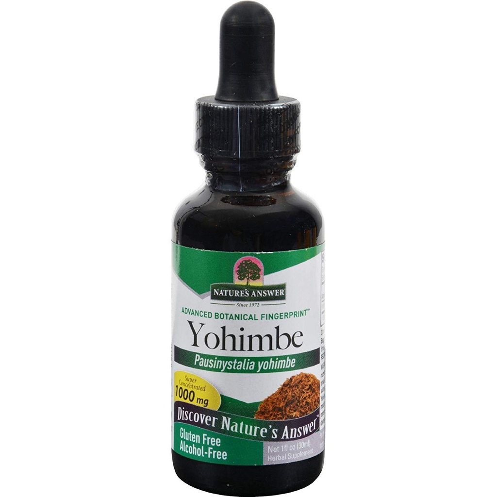Natures 回答 Yohimbe Bark アルコールフリー - ハーブサプリメント - グルテンフリー - 1 fl oz(パッケージ 2)
