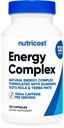 Nutricostナチュラルエナジーピルコンプレックス120カプセル、100mgカフェイン - グルテンフリー - 非GMO