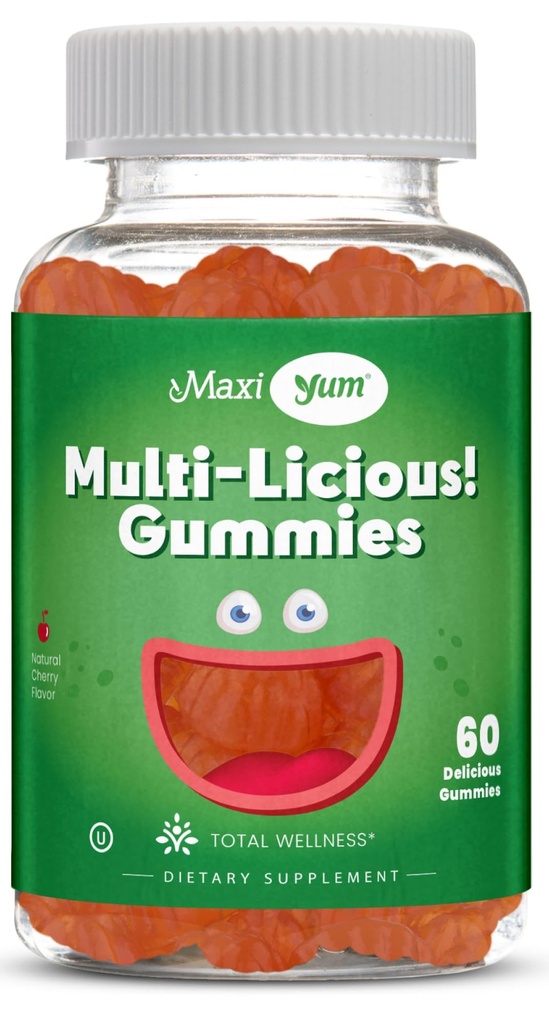 大人のためのマキシの健康のMultivitaminのグミーのビタミン及び子供 - チェリーによって風味付けされるガミーのMultivitamins - 女性および人のための60のビタミンのグミー - 毎日の多ビタミンの女性及び人のMultivitaminsのグミー