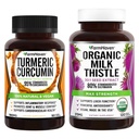 FarmHavenミルクの牛120のカプセルおよびTurmeric Curcumin 90のカプセル
