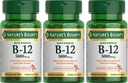 Nature's Bounty ビタミン B-12 5000 mcg、40 の速い分解のタブレット(3)のパック