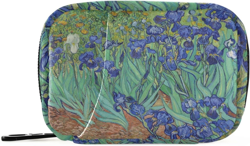 Naanleはビタミンの補足のホールダーのためのZipperの携帯用ウィークリー ケースのコンパクトのサイズのVang Gogh 7の日の丸薬の箱袋旅行丸薬のオルガナイザーを取り除きます