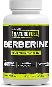 健康な Delights の性質の燃料の Berberine のカプセル、Berberine の補足、Berberine HCl、Chromium ピコリン酸塩、アルファ リポ酸およびシナモンの樹皮、60 の計算、30 のサービング