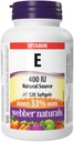 WebberナチュラルビタミンEナチュラルソースSoftgel、400 IU-120 Softgels