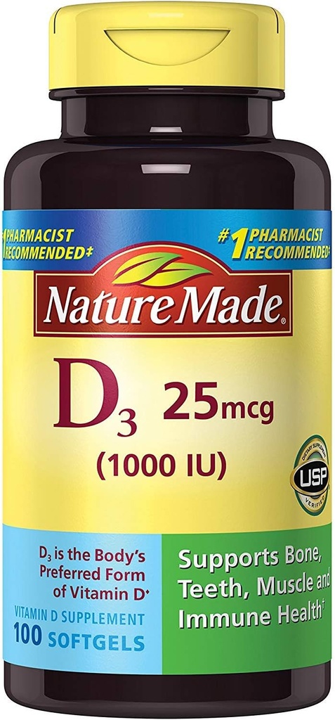 性質はVit D-3 1000Iuを、100 CT作りました(3のパック)