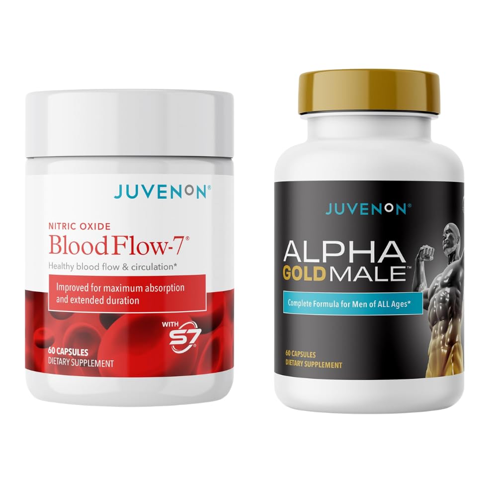 Juvenon BloodFlow-7 Nitrosigine +アルファ金の男性とのNitric酸化物の補足