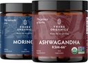 TRIBE ORGANICS Endurance Duo:有機KSM-66 Ashwagandha + Organic Moringa - ビーガンカプセル - 2ヶ月の供給 - 脳機能、フォーカス、気分のサポート、エネルギーと強度