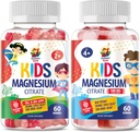 Magnesium Gummies for Kids & Adults - Calm Magnesium Chews - Magnesium Citrate Chewable Supplement for Mood & Muscle Support