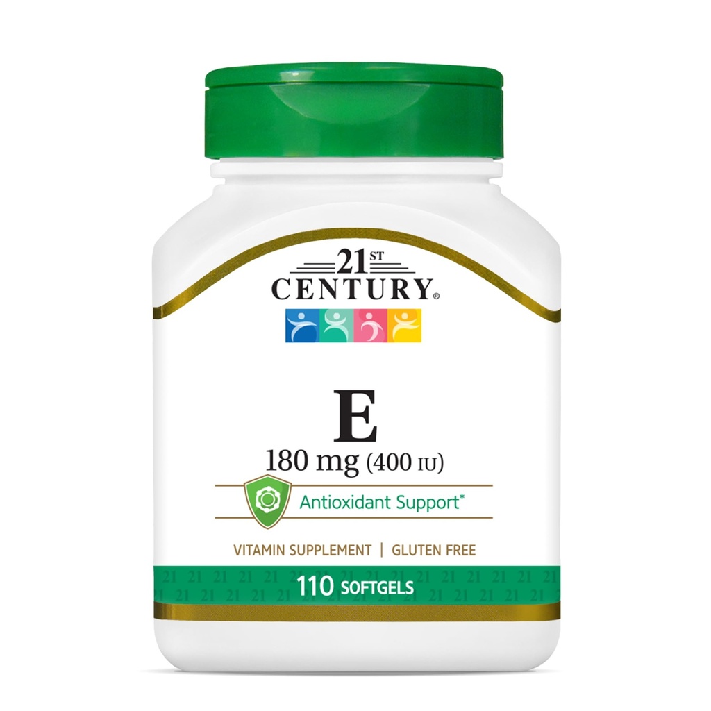 21st Century E 400 I.U. (Dl-Alpha) Softgels, 110 カウント (パッケージ 2)