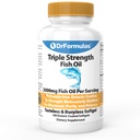 DrFormulas 2000mgはEPAおよびDHA、180のBurpless Softgelsが付いている三重強さのオメガ3の魚油を結合します