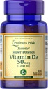 PuritanのプライドSunviteの極度の高い効力のビタミンD3 2000IU 100のSoftgels