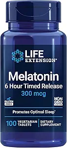 ライフエクステンションDHEA 25mgとMelatonin 6時間タイムリリース300mcg - 100カプセルと100錠