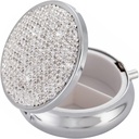 薬のオルガナイザー箱のポケット薬局のBling旅行丸薬の箱はPurseの小型丸薬のホールダーのオルガナイザーのビタミン(銀)のための小さい丸薬の容器を錠剤にします