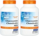 Doctor's BEST Glucosamine Chondroitin MSM - Joint Health Support Supplement for Women & Men, Nutritional Support for Joint Strength, Hair, Skin, & Nails, Gluten Free, Non GMO - 240 Capsules (2 Pack)