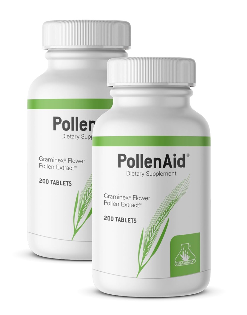 Graminex PollenAidの前立腺の補足:Bradder制御及び尿路の健康、米国でなされるRyeのPollenのエキス、200のタブレット(パッケージ2)
