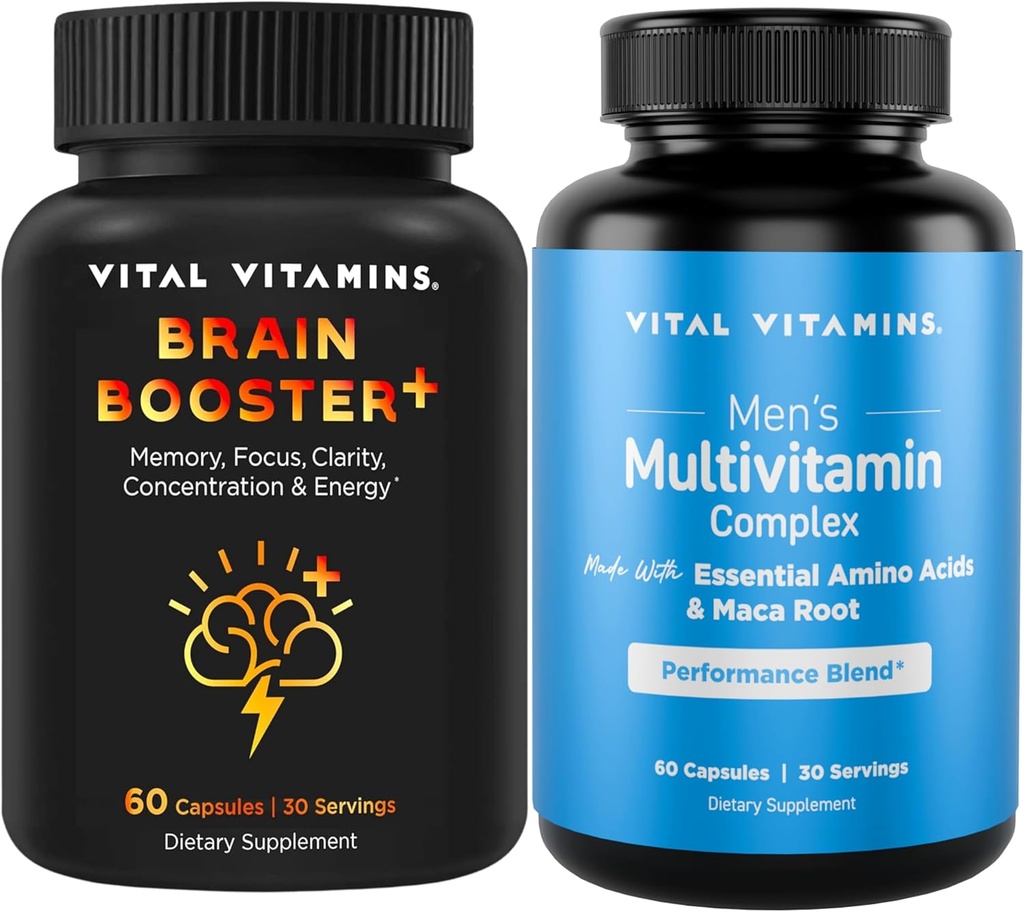 Vitalビタミン脳ブースタープラス+男性のマルチビタミン