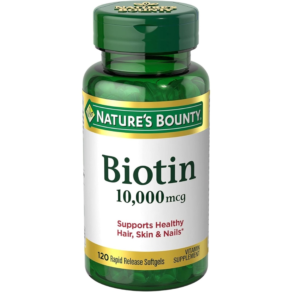Nature's Bounty Biotin 10, 000 Mcg, 急速なリリースSoftgels 120 Ea (パッケージ 2)