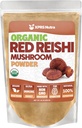 XPRS Nutraの有機性赤いreishiのきのこの粉 - 認知のための優れたreishiの粉 - 長寿とエネルギーのためのヴィーガンReishiのきのこ:16のOunce
