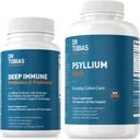 Dr. Tobias Deep Immune Probiotics & Prebiotics and Psyllium Dailyは、消化器の健康、Gut Immune Function、4.4でコロンの健康をサポートする毎日の繊維のサプリメントをサポートします。 ビリオンCFU