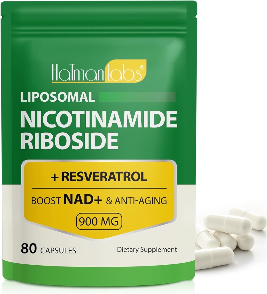 Liposomal ResveratrolのLiposomalのニコチンアミドの肋骨、ニコチンアミドの肋骨900のResveratrolの補足、女性の人のためのResveratrolの補足(1Pack/80カプセル)