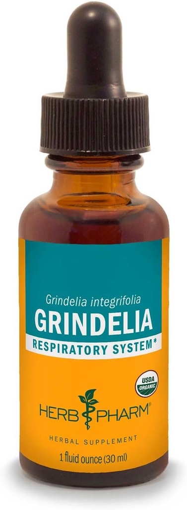Herb Pharm Grindelia Liquid Extract for Respiratory System サポート - 1 Ounce (DGRIND01)