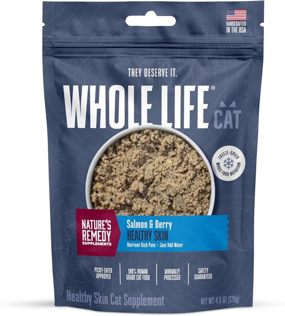 全ライフ ペット健康な皮およびコート キャットは乾燥した皮、アレルギー及び胃の救助、猫の免疫及び消化器サポートのための補います -猫、猫の食糧のためのプロバイオティクス及びオメガ3は- 30 日の供給を加えます
