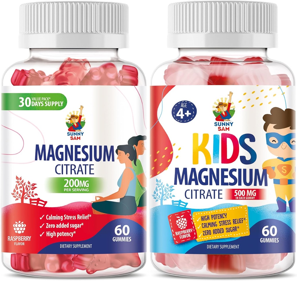 子供および大人のためのマグネシウムのグミー - 500mg - Calmのマグネシウムの咀嚼-気分及び筋肉サポートのためのマグネシウムのクエン酸塩のChewableの補足
