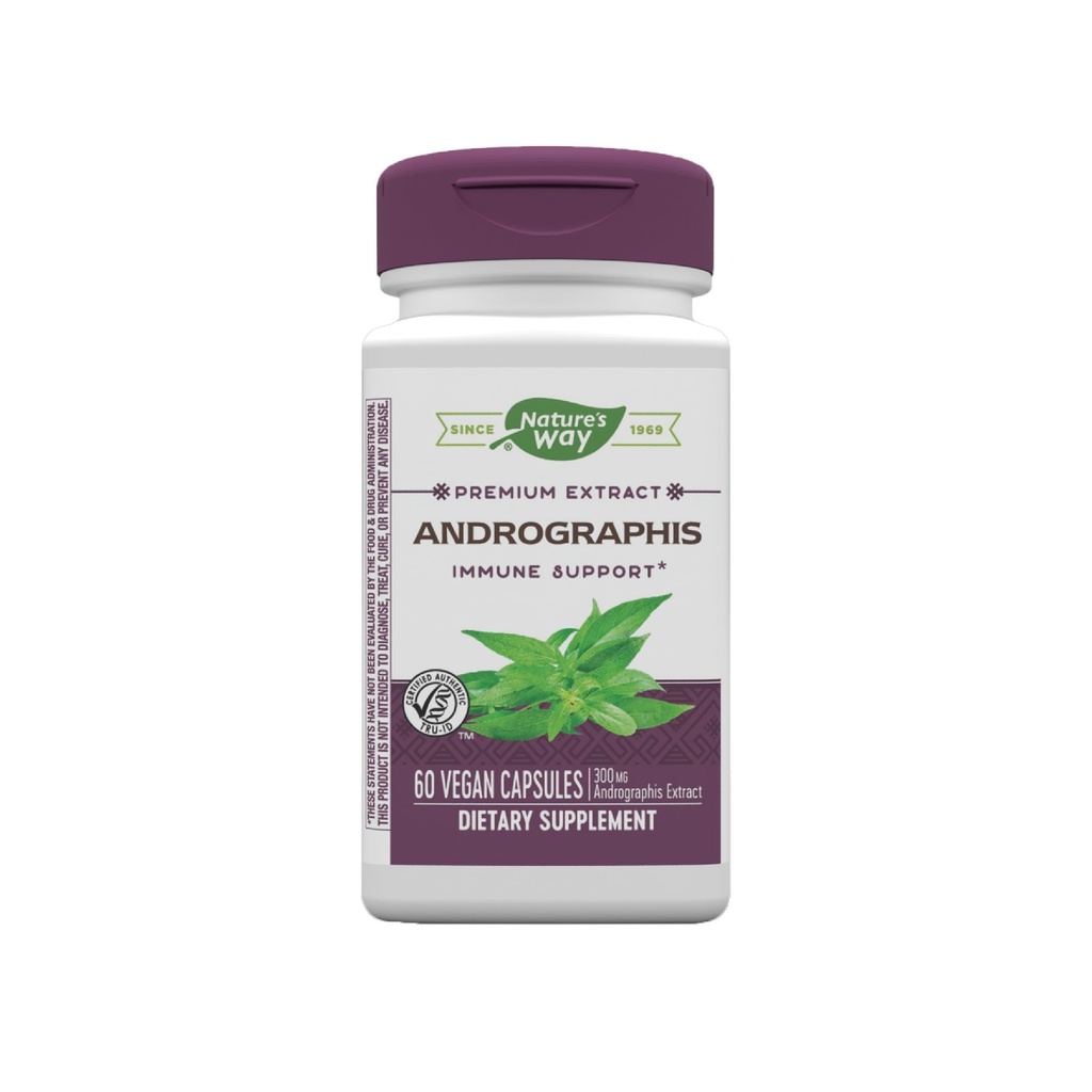 Nature's Way Premium Extract Andrographis、Immune Support*、300mg Andrographis抽出物/サービング、60カプセル
