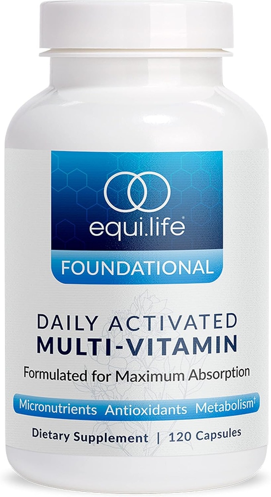 Equilife の毎日の活動化させた Multivitamin の B のコンプレックス、全面的なウェルネス、グルテンフリー、非 GMO、120 のカプセルのための酸化防止の方式が付いている 21 の本質的な栄養素