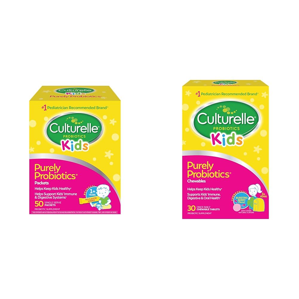 カルチャールキッズピュアプロバイオティクスパケット毎日のサプリメント&キッズ子供子供用咀嚼可能な毎日のプロバイオティクス