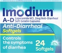 Imodium A-Dの高速作用の反DiarrhealのSoftgelsのLoperamide HCl 2のmgの大人、24の計算、反Diarrheaの丸薬、年齢12+のSwallowへの容易な旅行精油の救助の薬