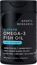 野生のアラスカの Pollock からのスポーツの研究の三重の強さのオメガ 3 の魚油 1250mg - Omega3s EPA 及び DHA の Burpless の魚油の補足- Sustainably 出典される、非 GMO のグルテンフリー- 30 の Softgels