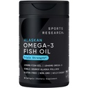 野生のアラスカの Pollock からのスポーツの研究の三重の強さのオメガ 3 魚油 1250mg - Omega-3 EPA 及び DHA のバープレスの魚油の補足- Sustainably 出典、非GMO、グルテンフリー- 30 の Softgels