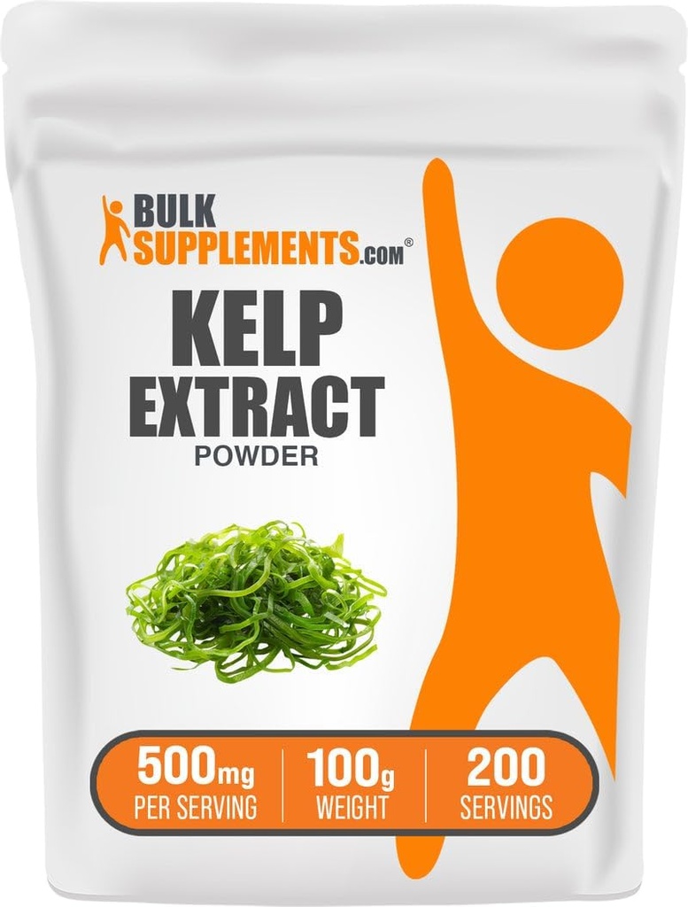 BulkSupplements.com ケルプエキスパウダー - ケルプサプリメント、ブラウンシーイードエキス、シーイードパウダー - グルテンフリー、100g(3.5オンス)(パッケージ1)