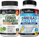 トリプル強さオメガ3の魚油のSoftgels (1か月の供給)プラス1000mgのCitrus Bergamotの補足(1か月の供給)