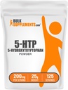 BulkSupplements.com 5-HTPパウダー - 5-Hydroxytryptophan、5 HTPサプリメント - 5-HTP 200mg、気分のサポートサプリメント - グルテンフリー、給食当たり200mg、25g(0.88オンス)(パッケージ1)