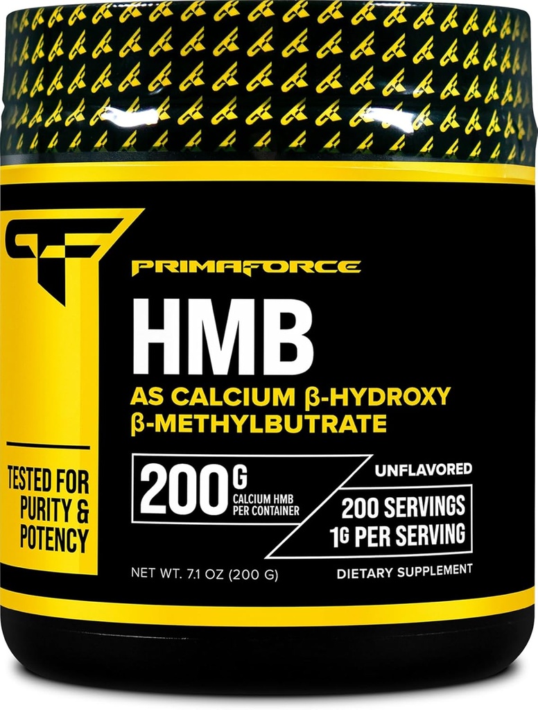 Primaforce HMBの補足の粉(200g) (Unflavored) - 純粋なCalciumのベータHydroxyのベータ Methylbutrate