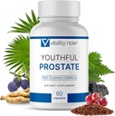Youthful Prostate - Saw Palmetto for Men with Panax Ginseng, Antioxidant Protection, Vitamin E, Lycopene - Prostate Supplements for Men